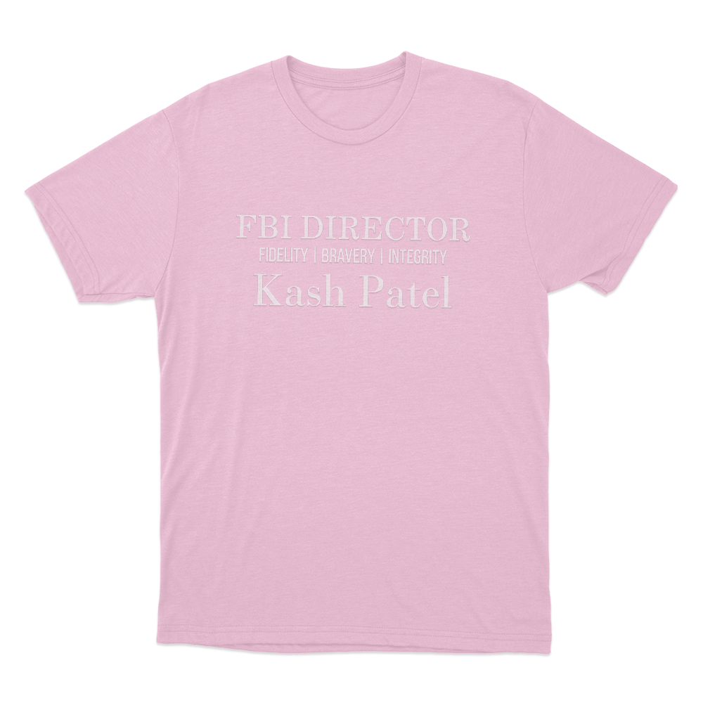 Kash Patel Fbi Director Fidelity Bravery Integrity Unisex T Shirt Pink Kash Patel Fbi Director Fidelity Bravery Integrity Unisex T Shirt Pink