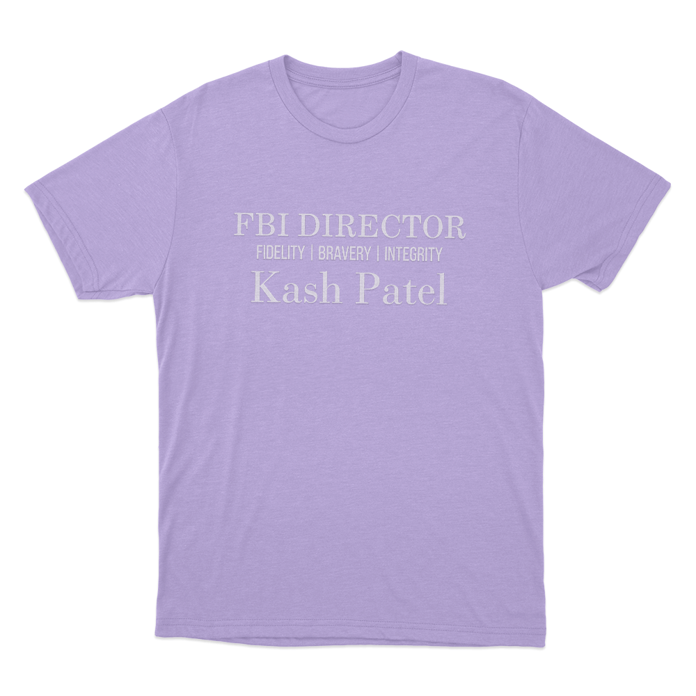 Kash Patel Fbi Director Fidelity Bravery Integrity Unisex T Shirt Purple Kash Patel Fbi Director Fidelity Bravery Integrity Unisex T Shirt Purple