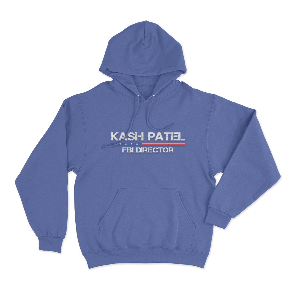 Kash Patel Fbi Director Unisex Hoodie Blue Kash Patel Fbi Director Unisex Hoodie Blue