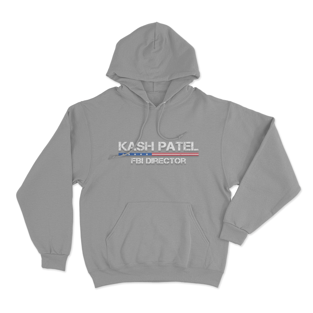 Kash Patel Fbi Director Unisex Hoodie Grey Kash Patel Fbi Director Unisex Hoodie Grey