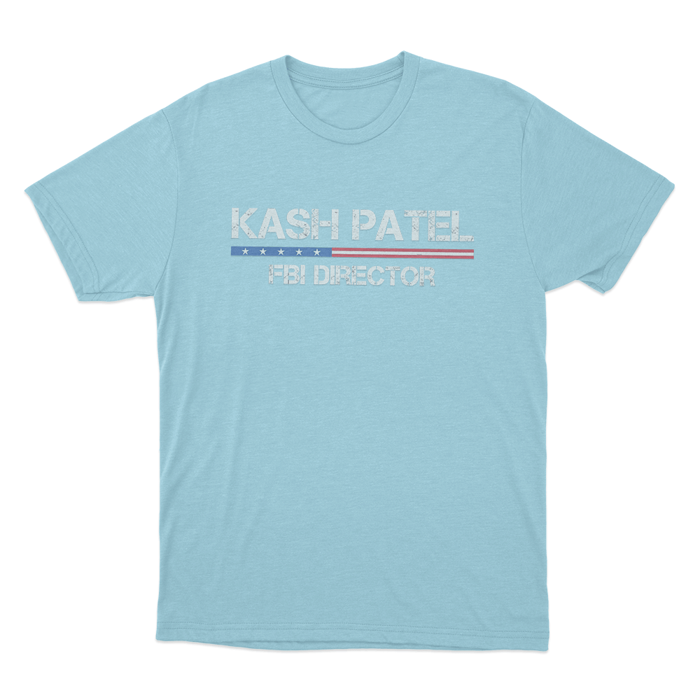 Kash Patel Fbi Director Unisex T Shirt Sky Blue Kash Patel Fbi Director Unisex T Shirt Sky Blue