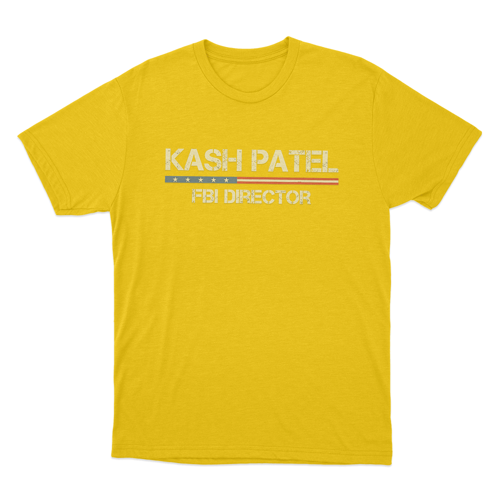 Kash Patel Fbi Director Unisex T Shirt Yellow Kash Patel Fbi Director Unisex T Shirt Yellow