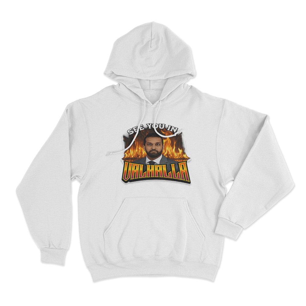 Kash Patel See You In Unisex Hoodie White Kash Patel See You In Unisex Hoodie White
